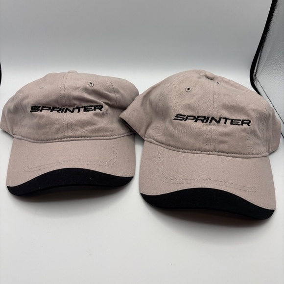 Sprinter Van Brand Embroidered Logo Beige Baseball Cap Hat Cap America - Picture 8 of 8